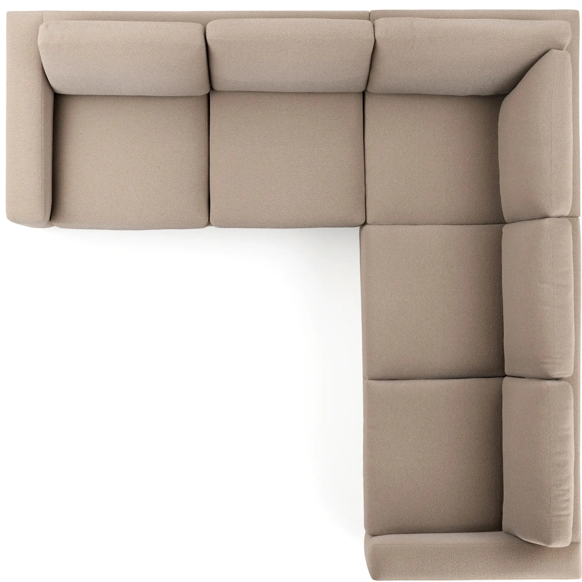 Riley 104" Corner Sectional - Sandstone Wool Bouclé