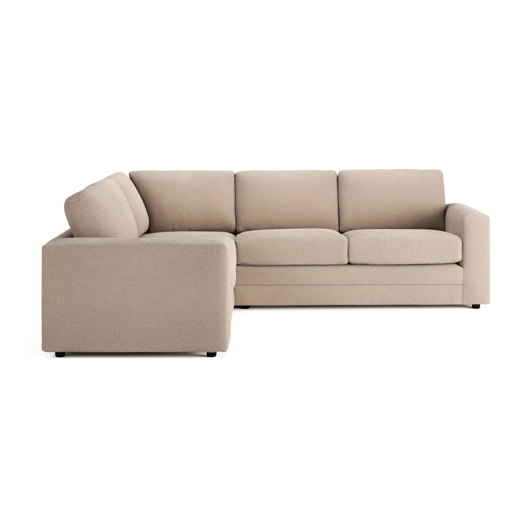 Riley 104" Corner Sectional - Sandstone Wool Bouclé