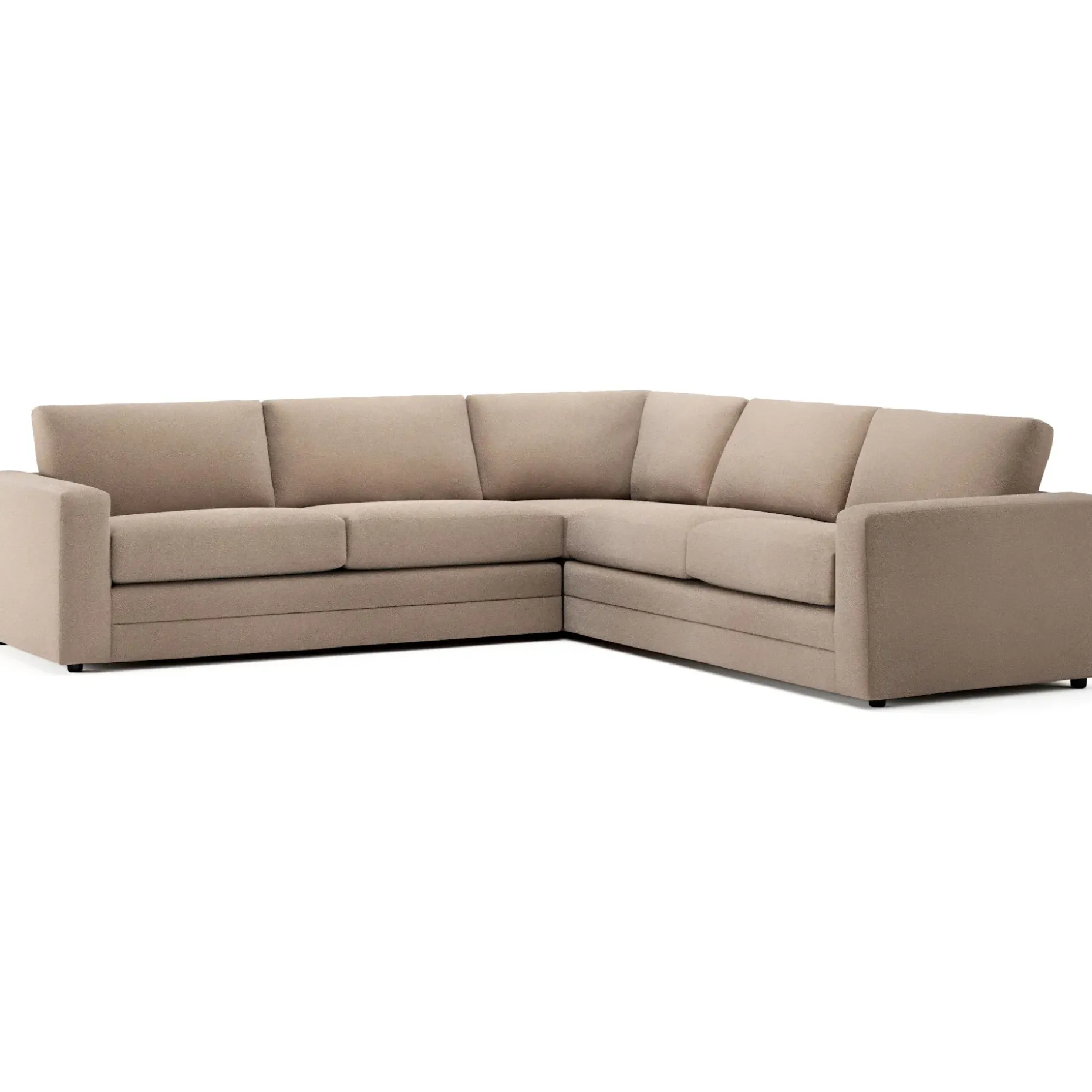 Riley 114" Corner Sectional - Sandstone Wool Bouclé