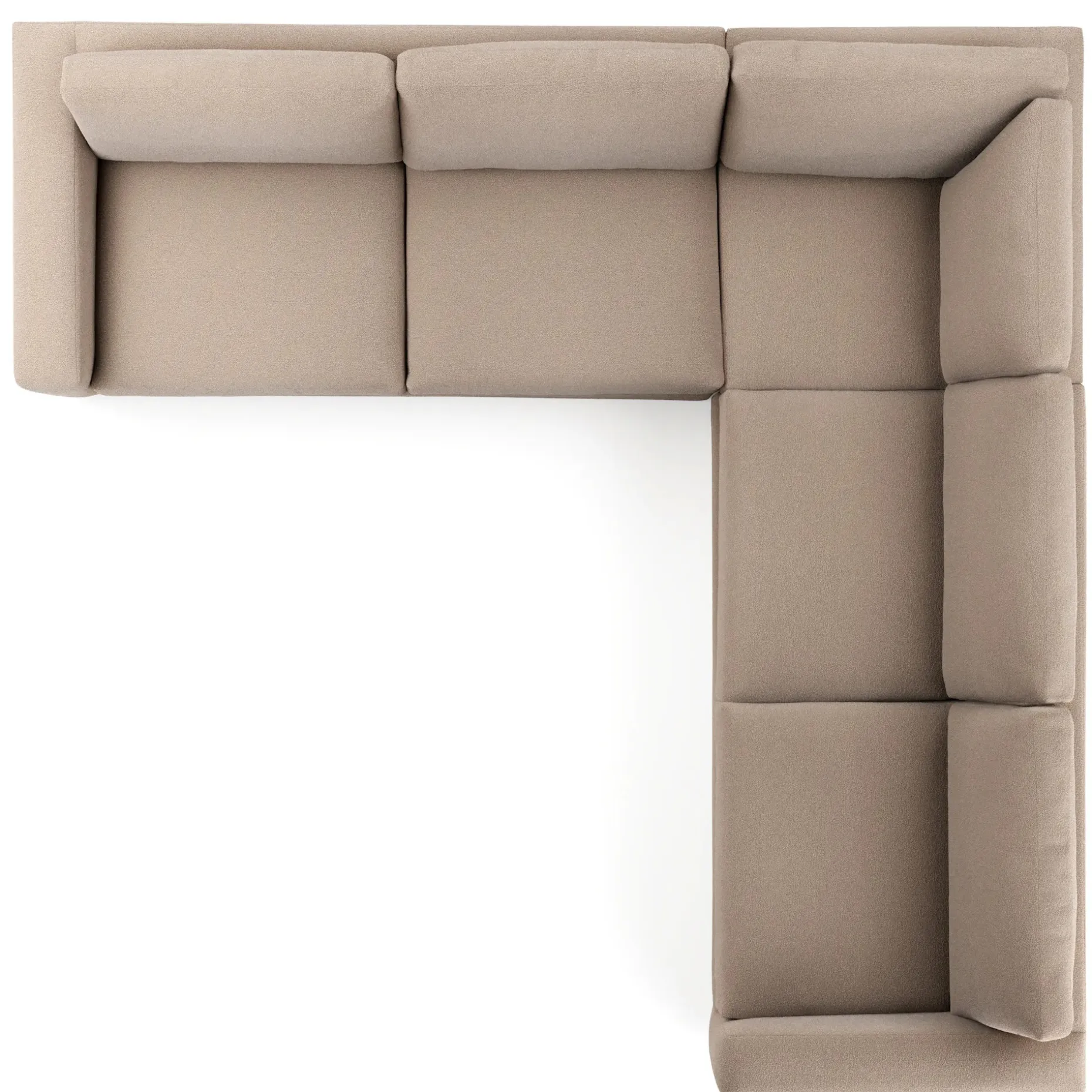 Riley 114" Corner Sectional - Sandstone Wool Bouclé