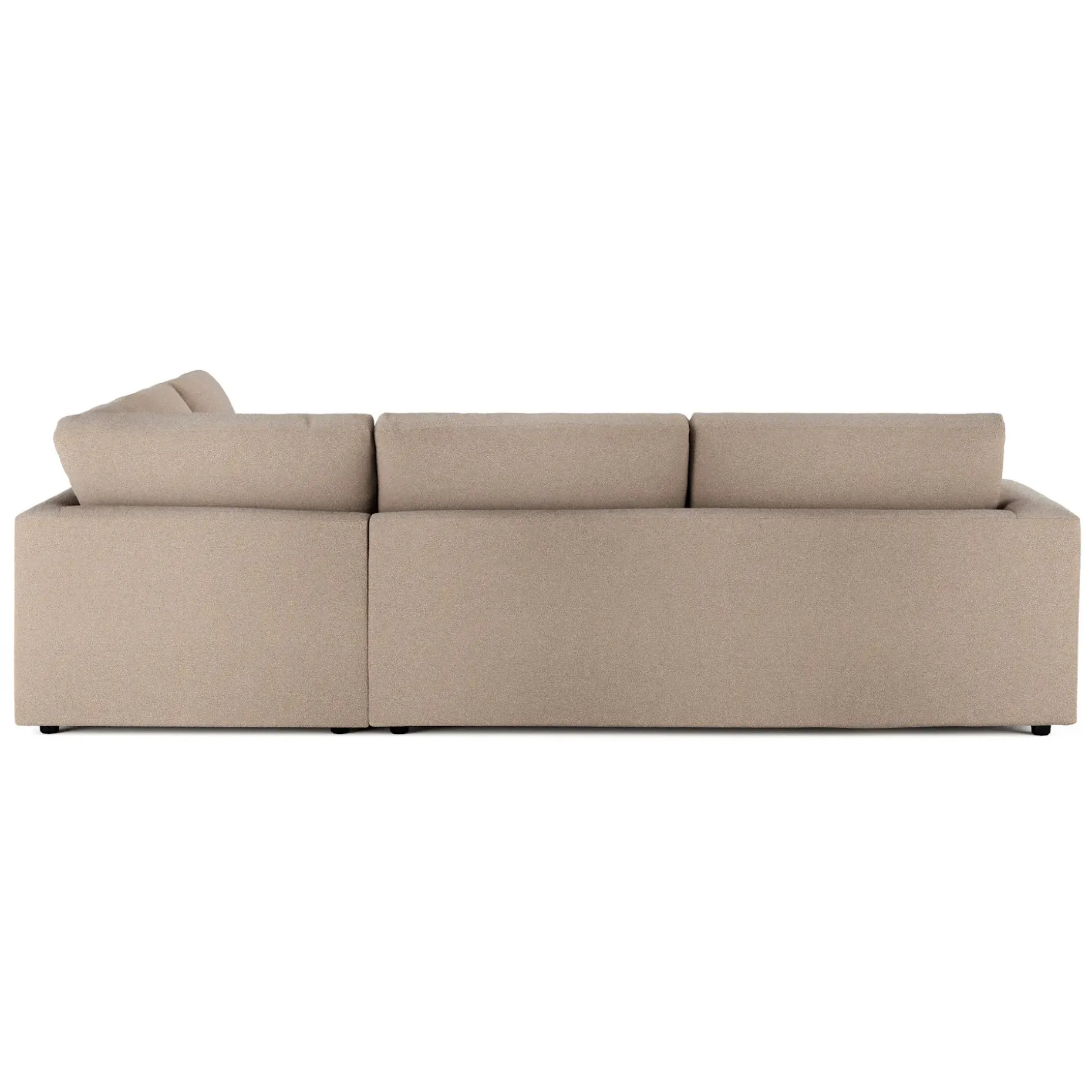 Riley 114" Corner Sectional - Sandstone Wool Bouclé