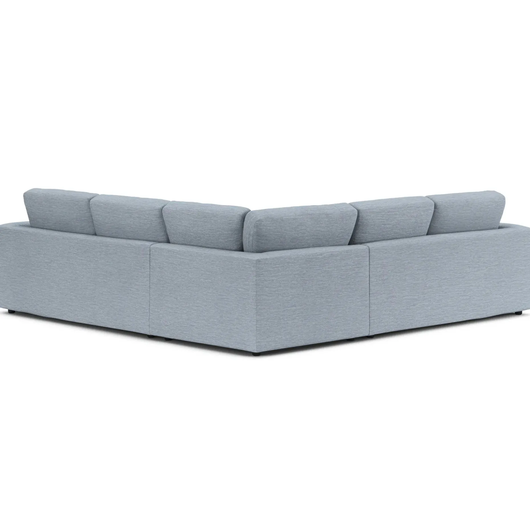 Riley 104" Corner Sectional - Silver Light Blue