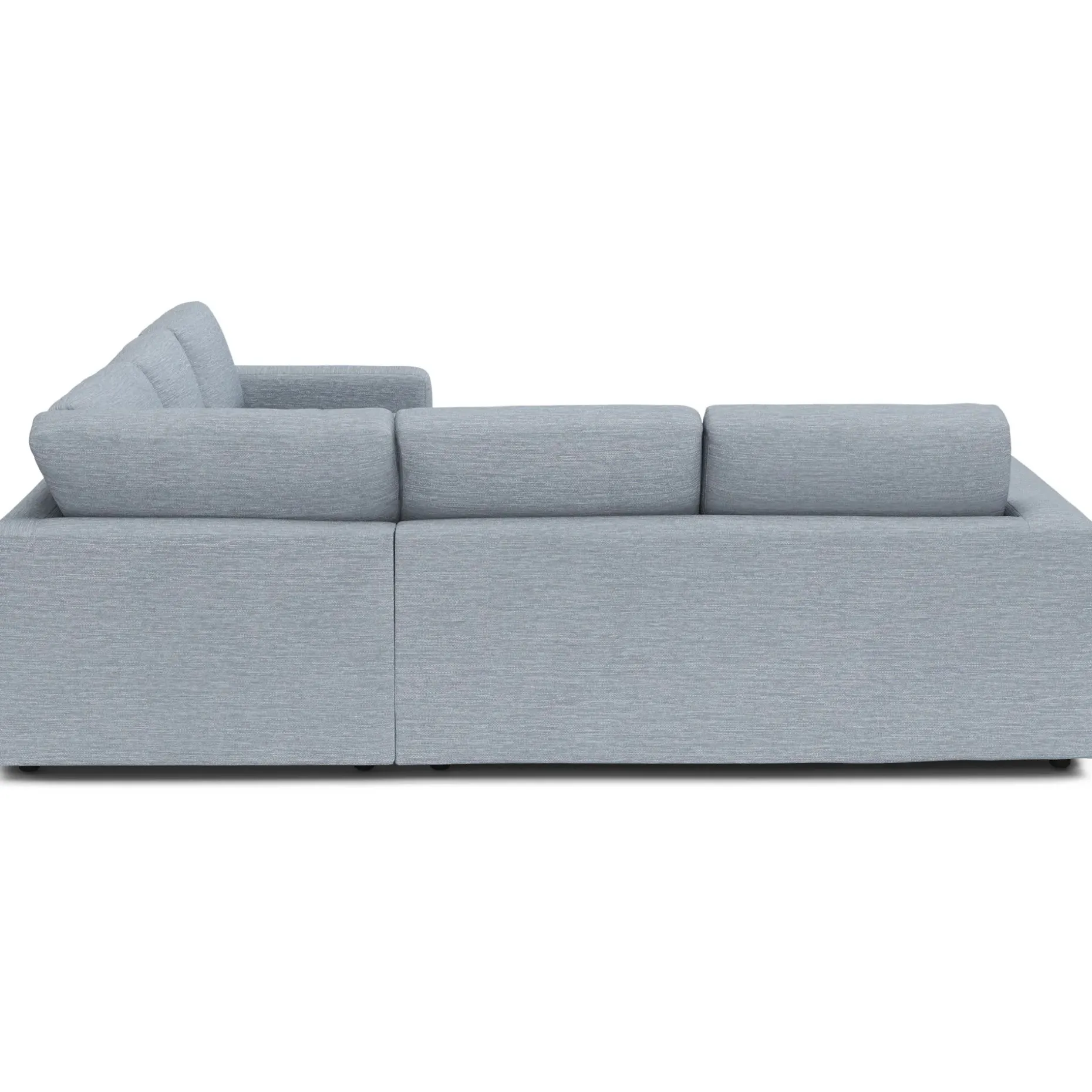 Riley 104" Corner Sectional - Silver Light Blue