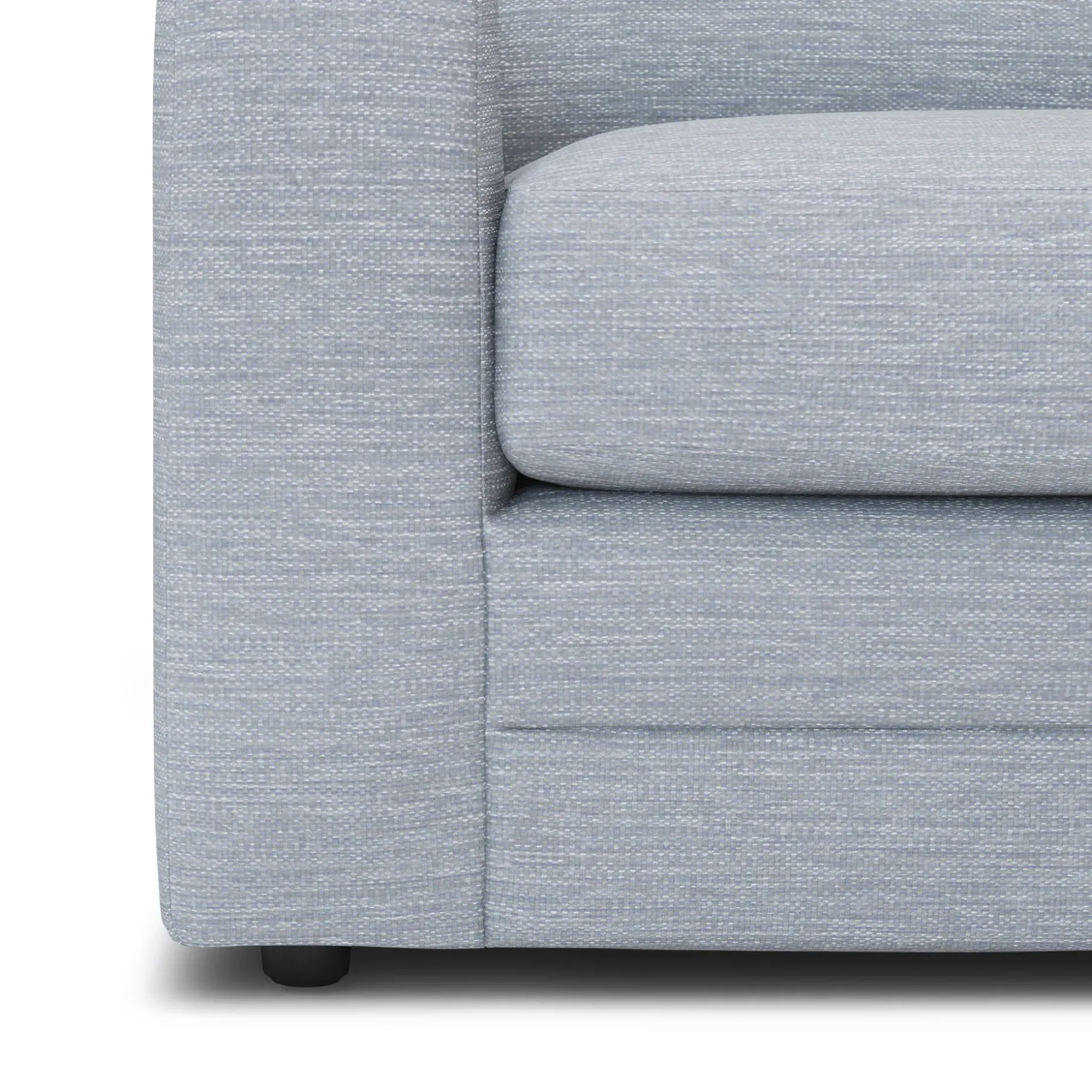 Riley 104" Corner Sectional - Silver Light Blue