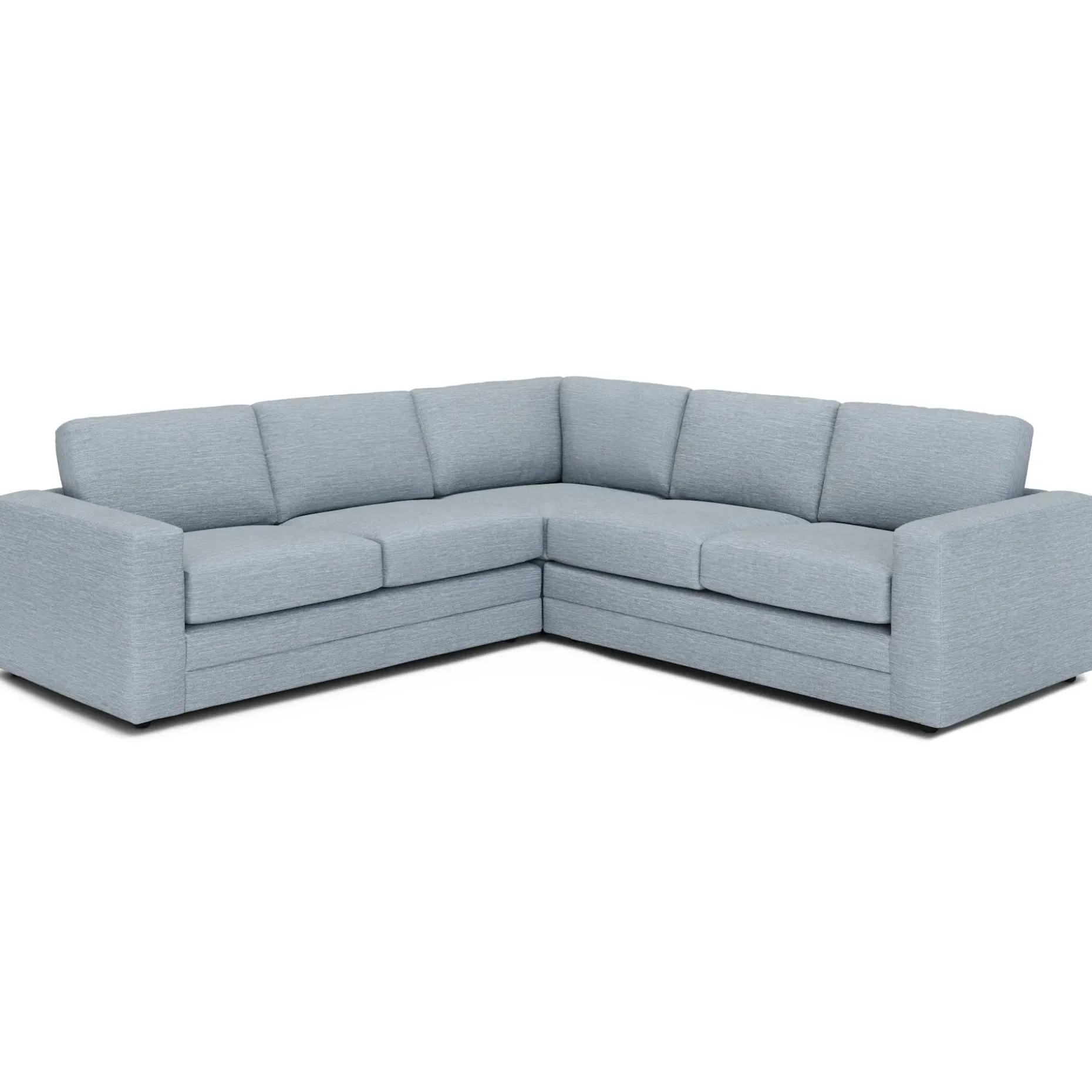 Riley 104" Corner Sectional - Silver Light Blue
