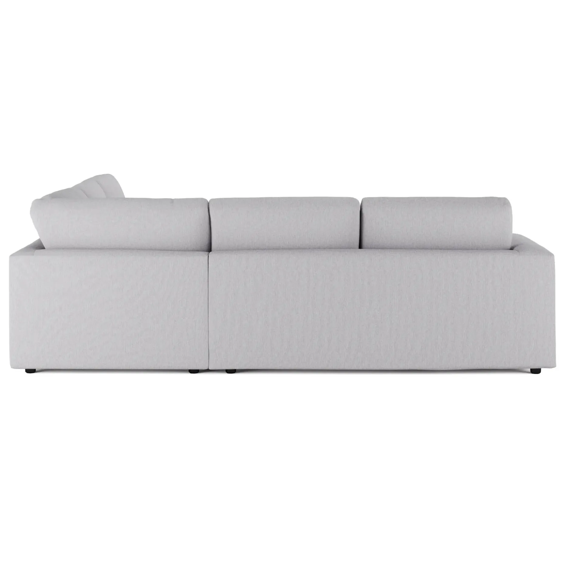 Riley 104" Corner Sectional - Silver Ivory