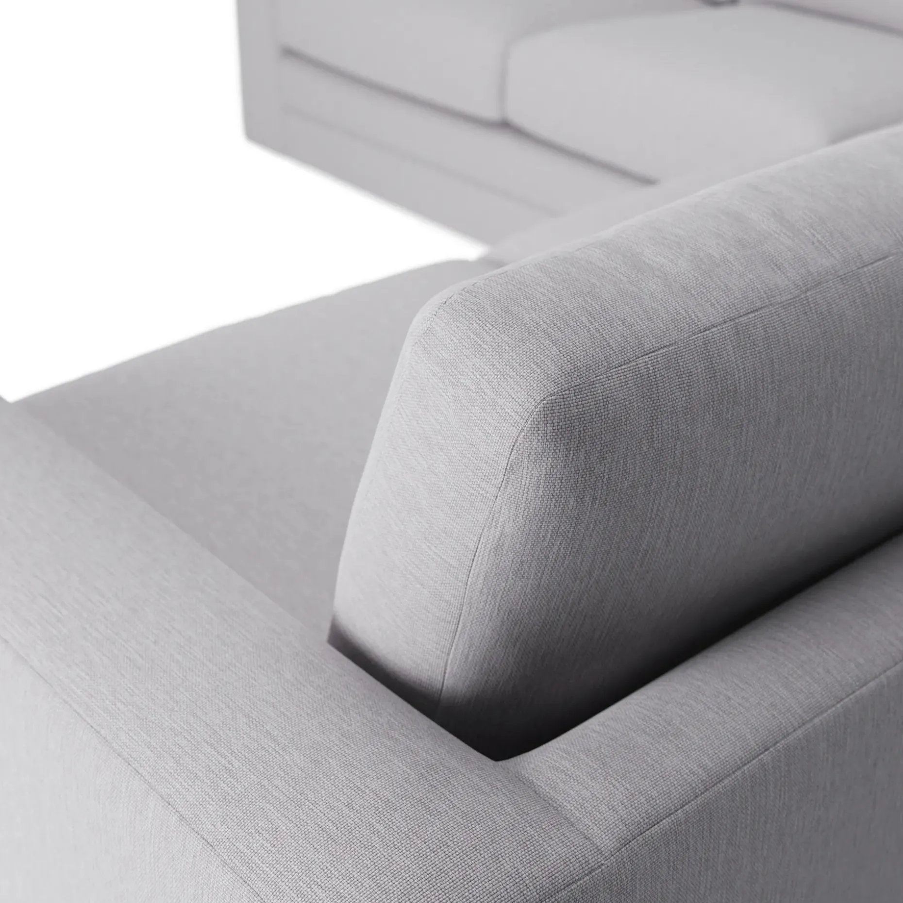Riley 104" Corner Sectional - Silver Ivory