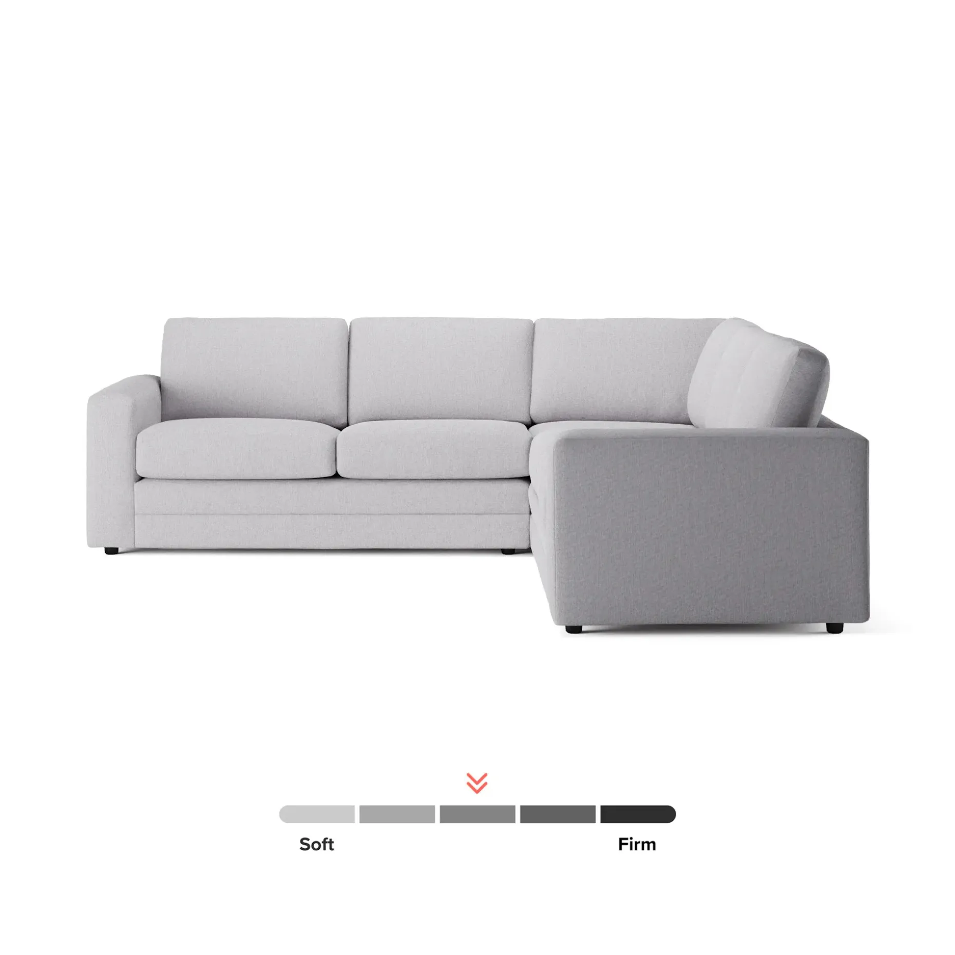 Riley 104" Corner Sectional - Silver Ivory