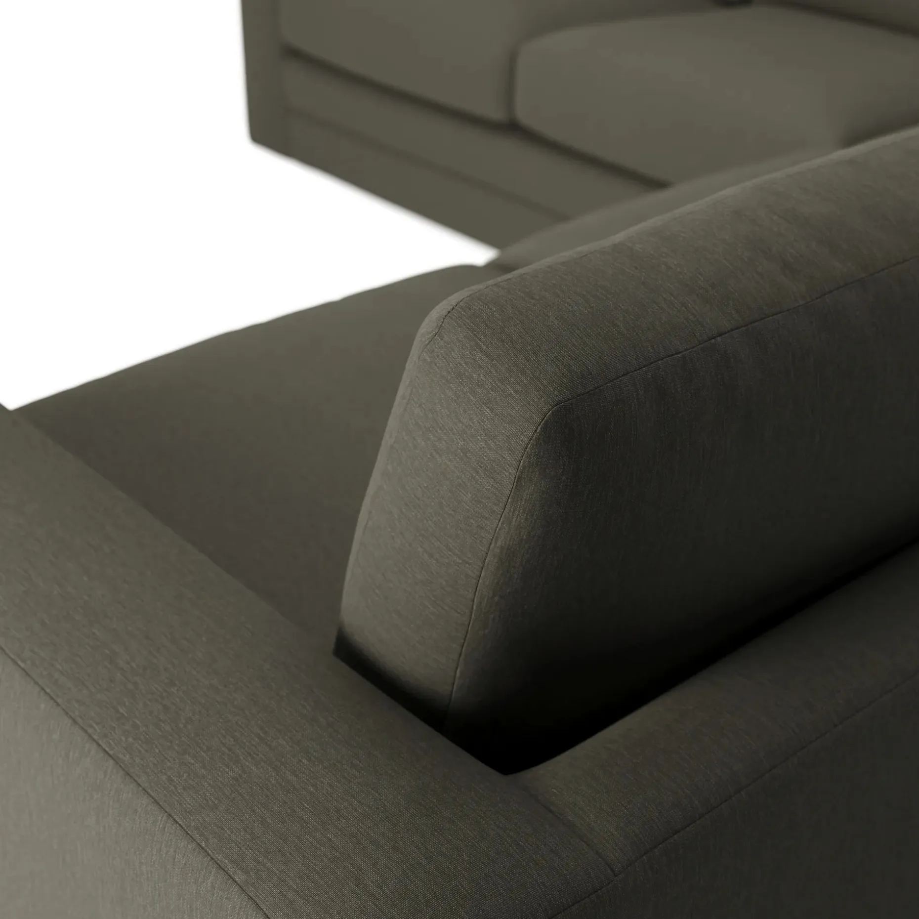 Riley 104" Corner Sectional - Silver Moss