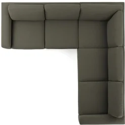 Riley 104" Corner Sectional - Silver Moss