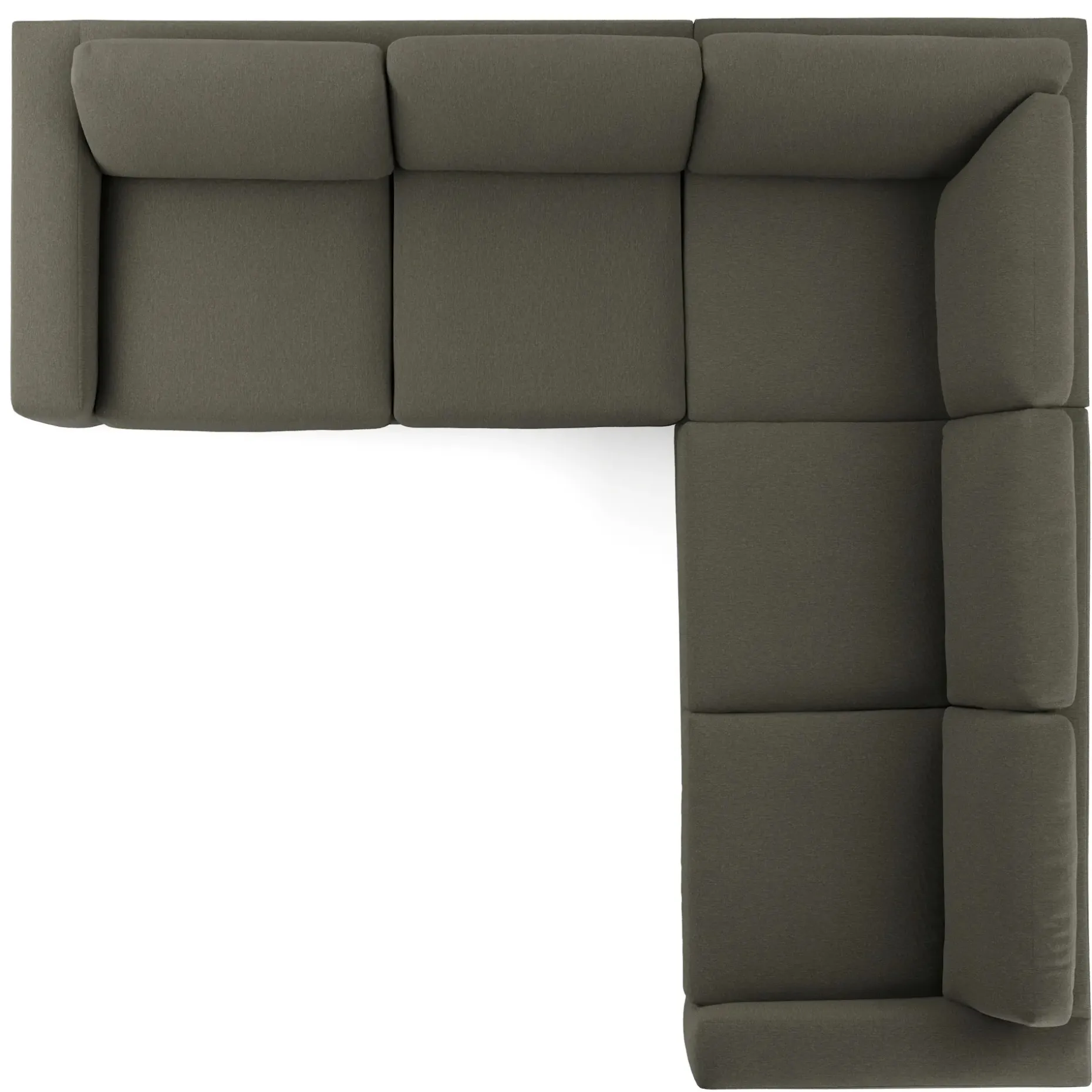 Riley 104" Corner Sectional - Silver Moss