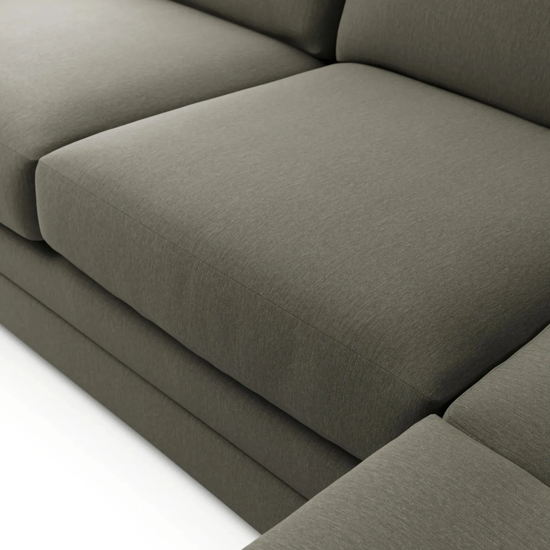 Riley 104" Corner Sectional - Silver Moss