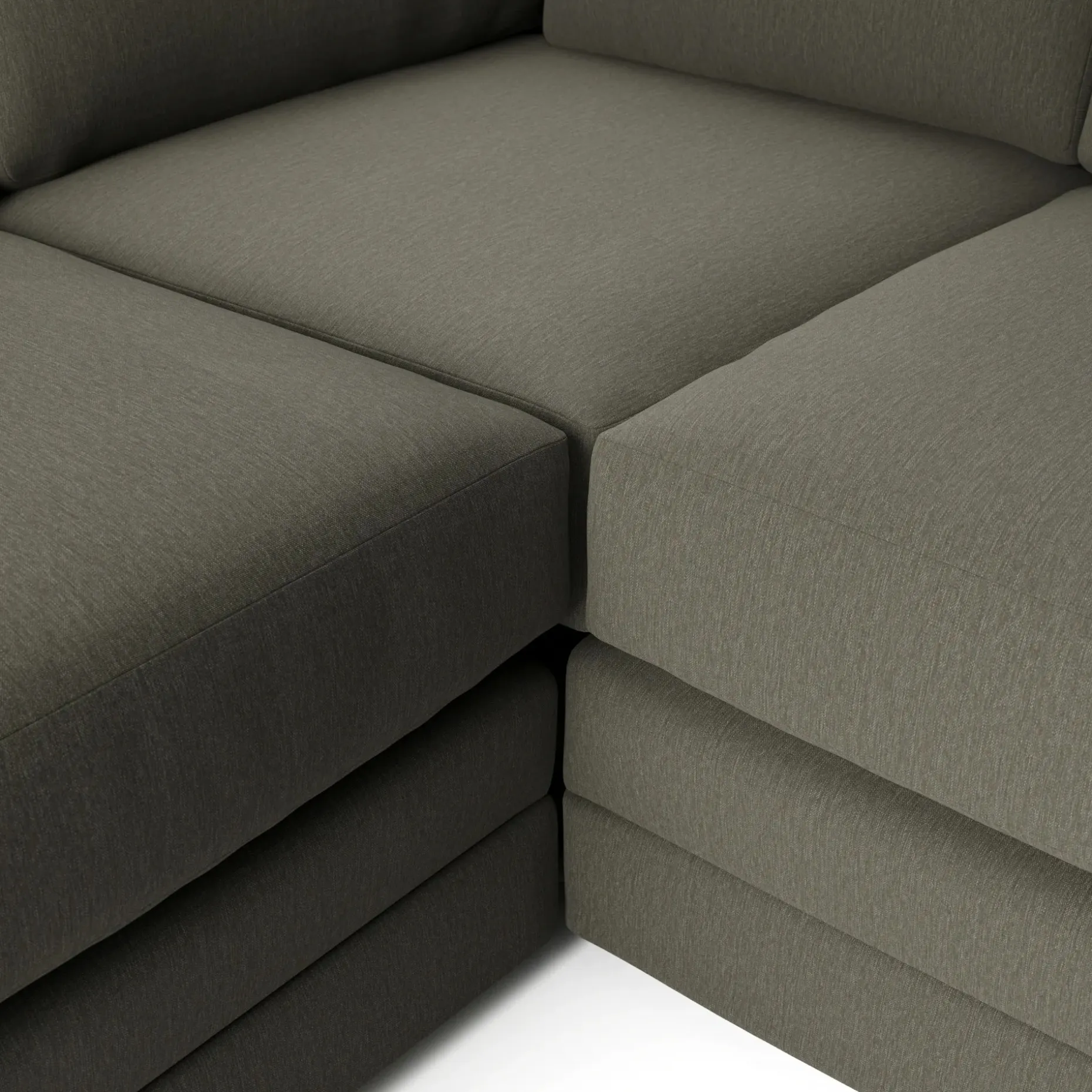 Riley 104" Corner Sectional - Silver Moss