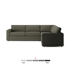 Riley 114" Corner Sectional - Silver Moss