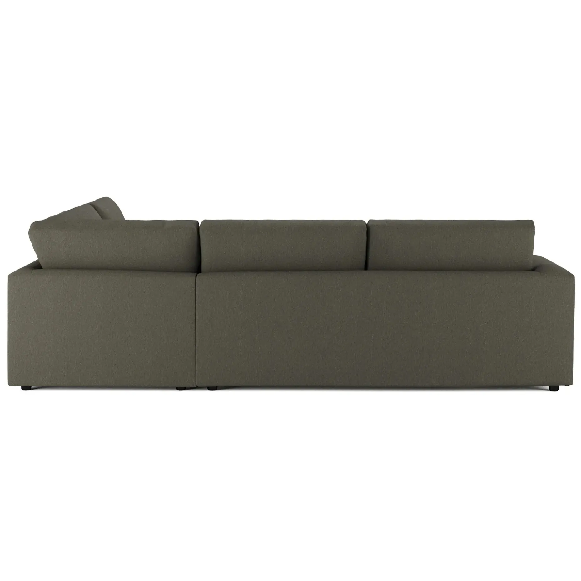Riley 114" Corner Sectional - Silver Moss