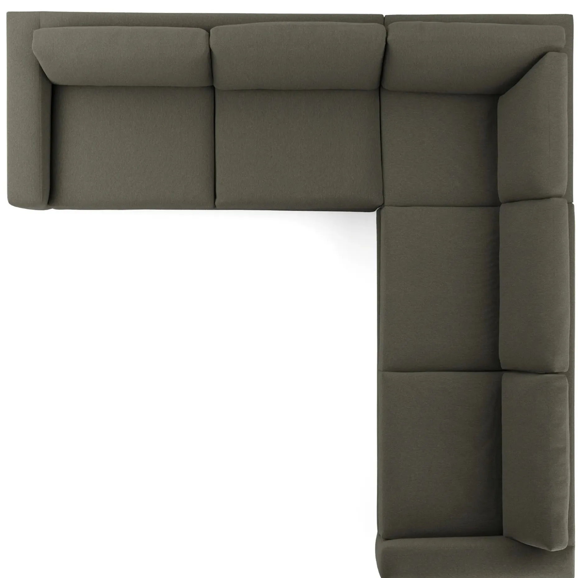 Riley 114" Corner Sectional - Silver Moss