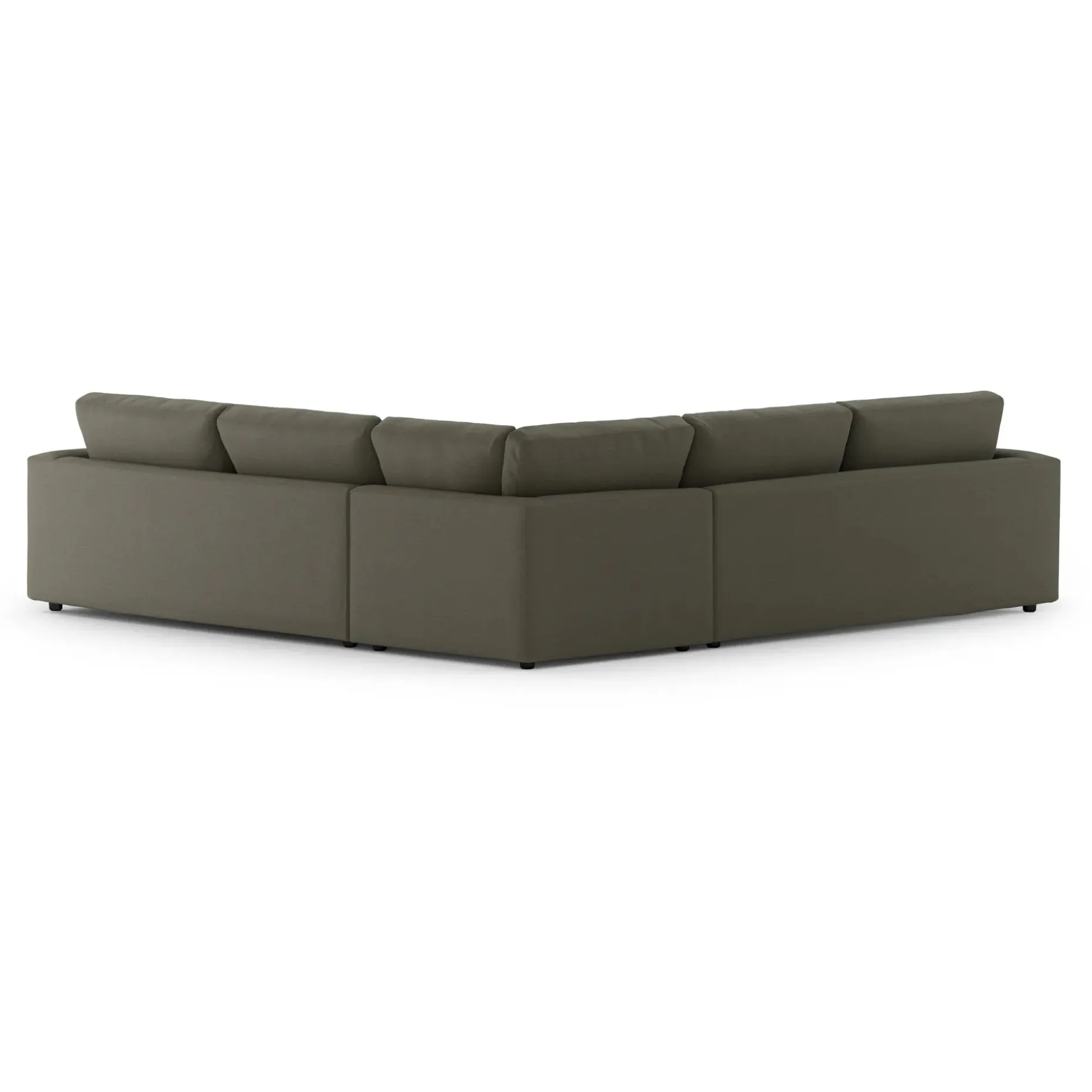 Riley 114" Corner Sectional - Silver Moss