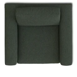 Riley 42" Grand Swivel Chair - Green Wool Bouclé