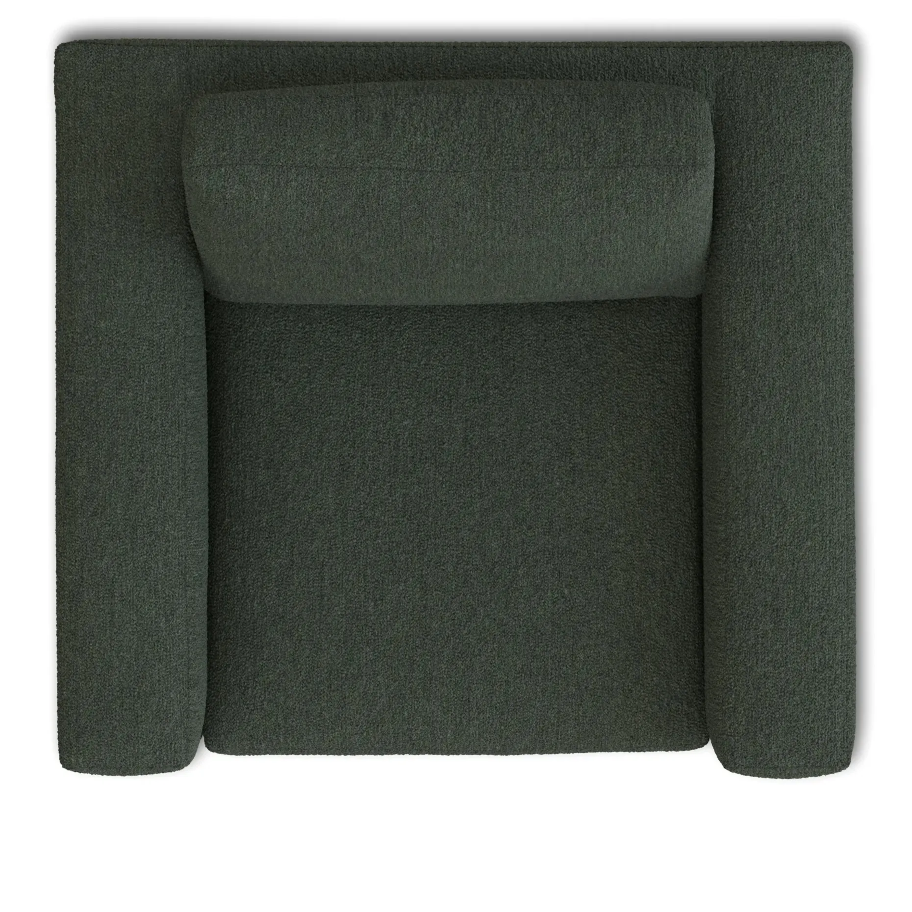Riley 42" Grand Swivel Chair - Green Wool Bouclé