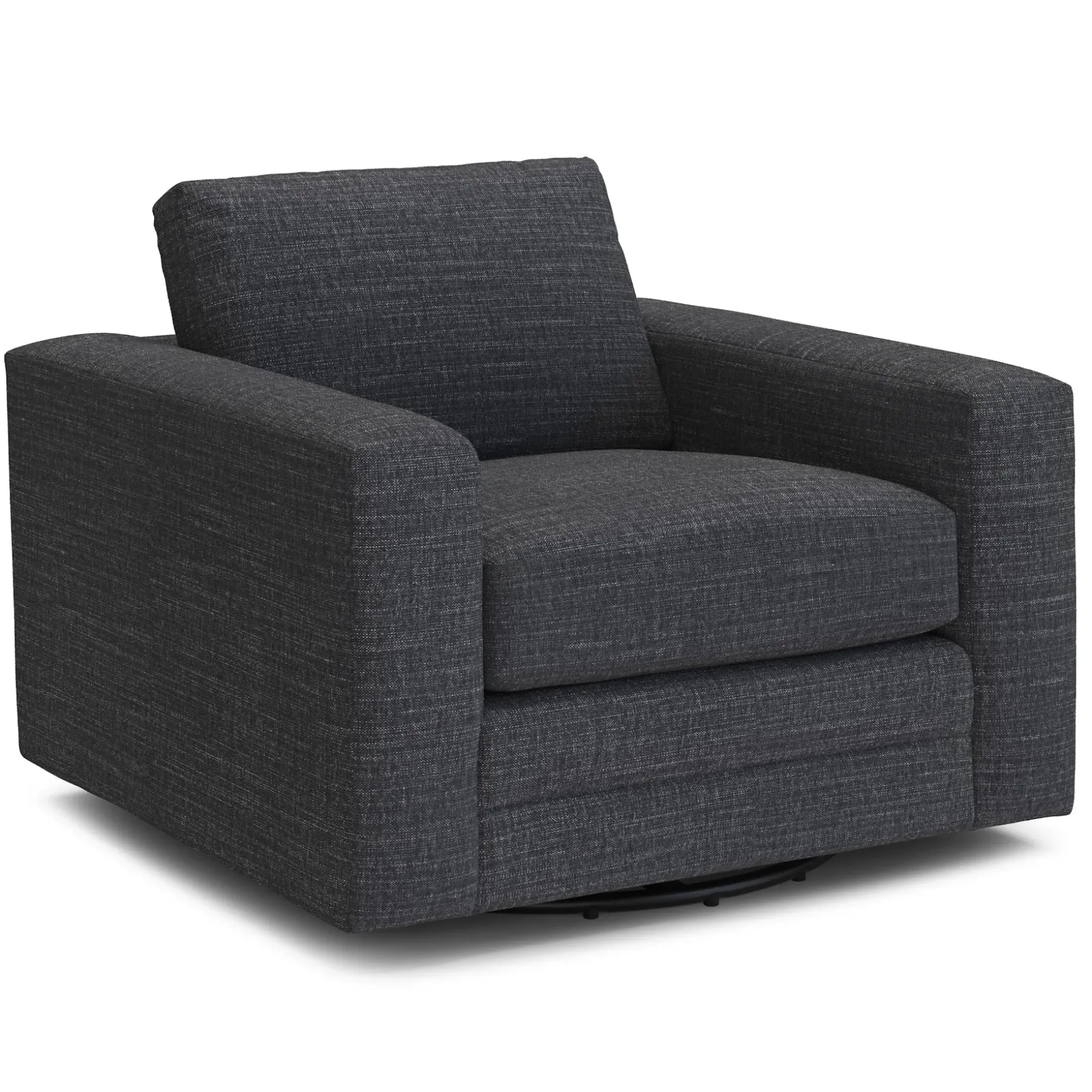 Riley 42" Grand Swivel Chair - Napa Charcoal
