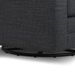 Riley 42" Grand Swivel Chair - Napa Charcoal