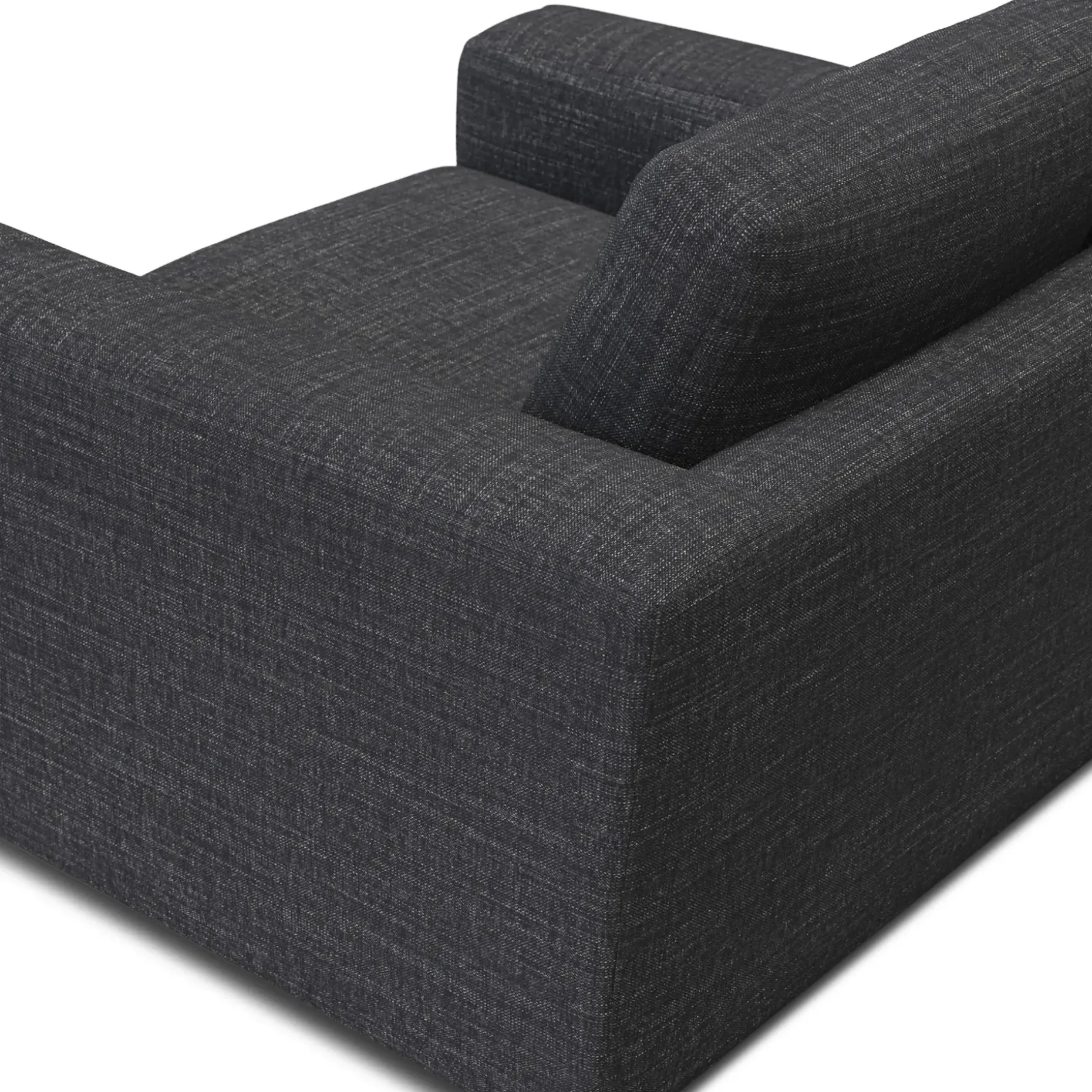 Riley 42" Grand Swivel Chair - Napa Charcoal