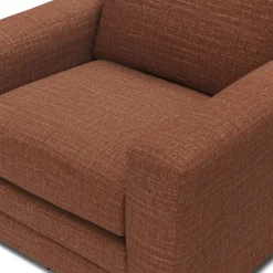 Riley 42" Grand Swivel Chair - Napa Rust