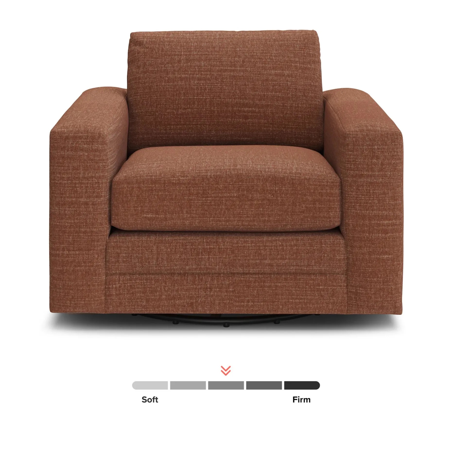 Riley 42" Grand Swivel Chair - Napa Rust