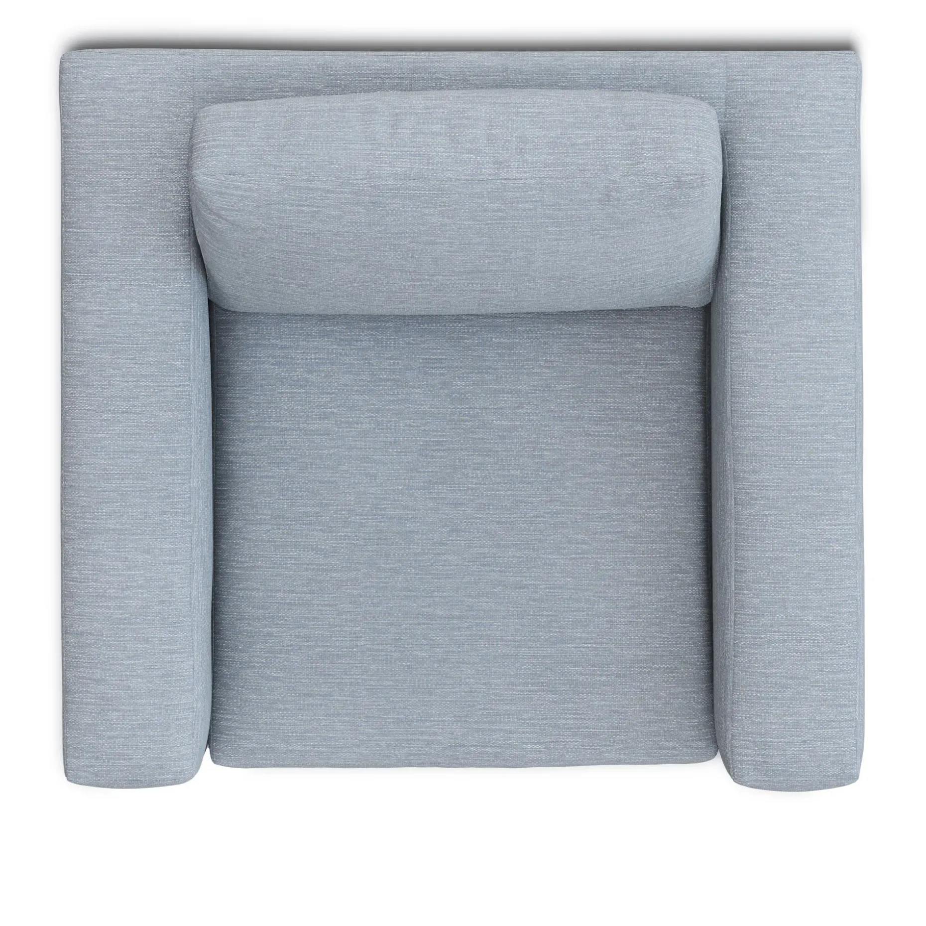 Riley 42" Grand Swivel Chair - Silver Light Blue