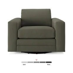 Riley 42" Grand Swivel Chair - Silver Moss