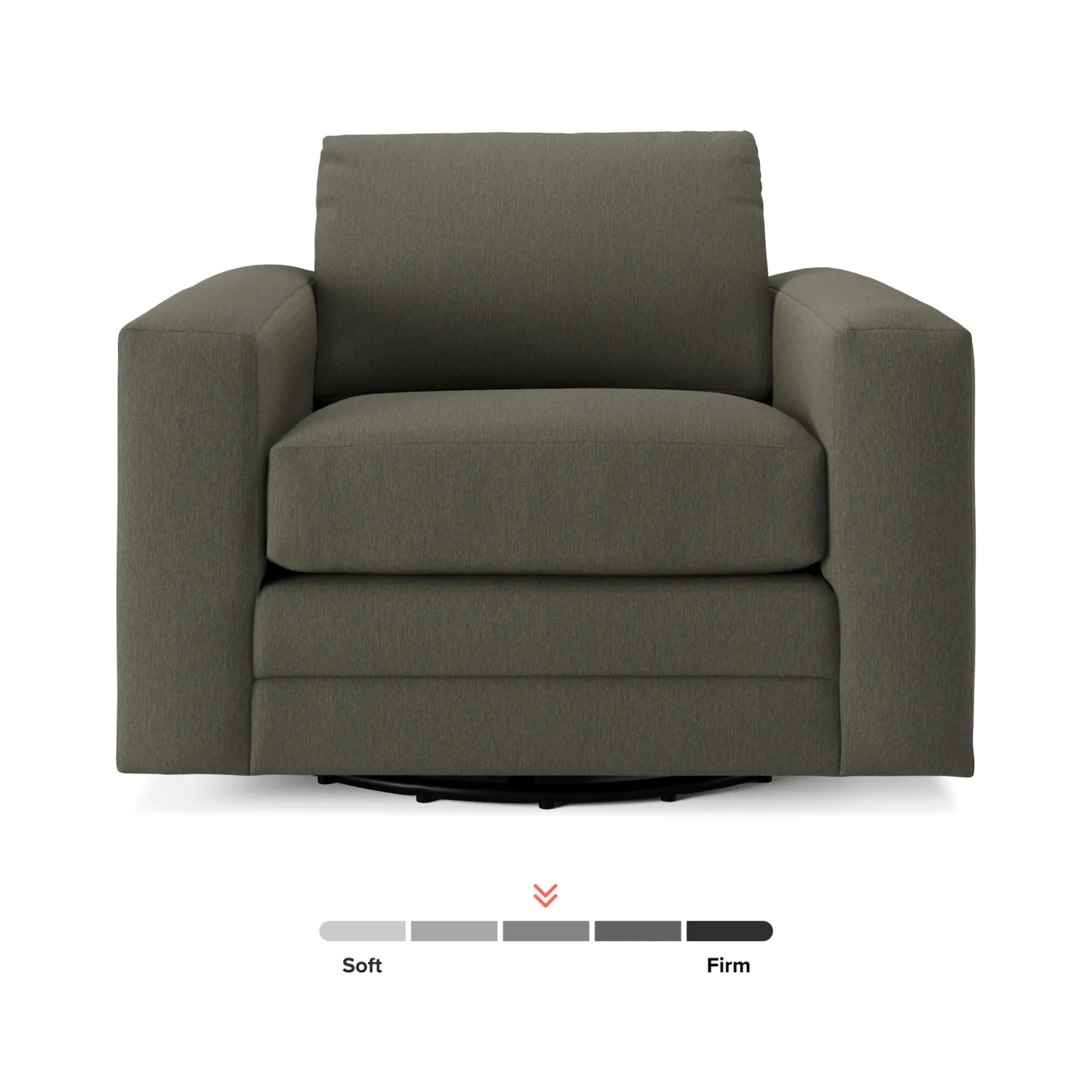 Riley 42" Grand Swivel Chair - Silver Moss