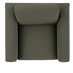Riley 42" Grand Swivel Chair - Silver Moss