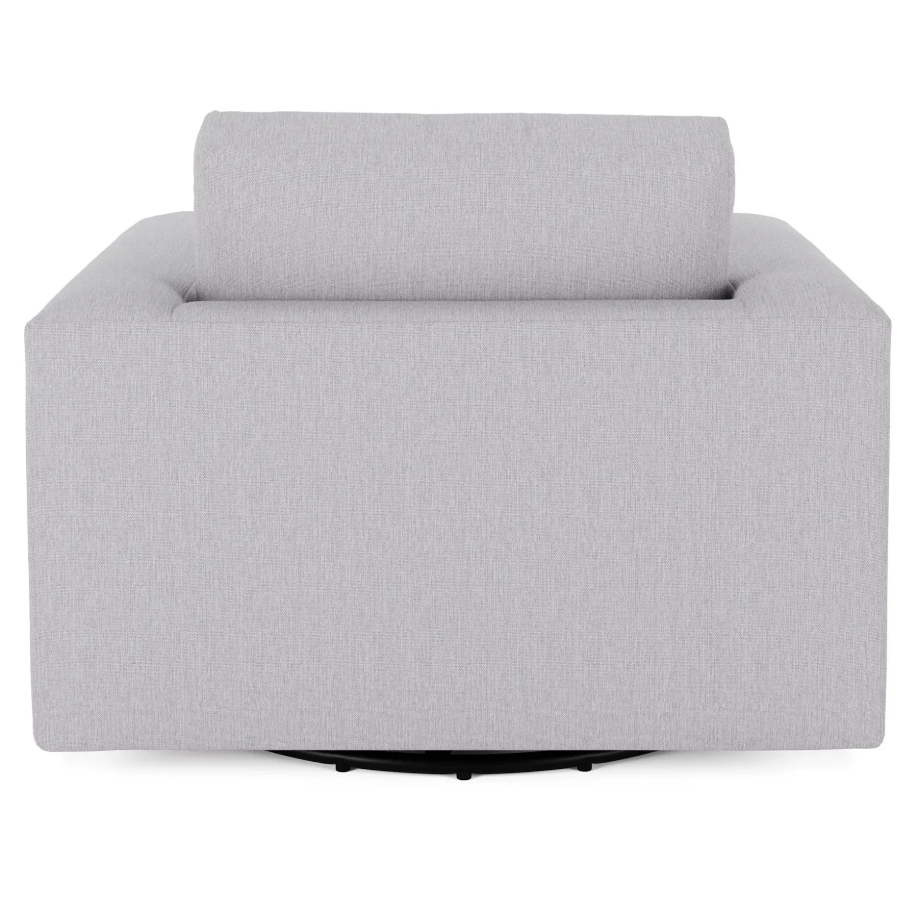 Riley 42" Grand Swivel Chair - Silver Ivory