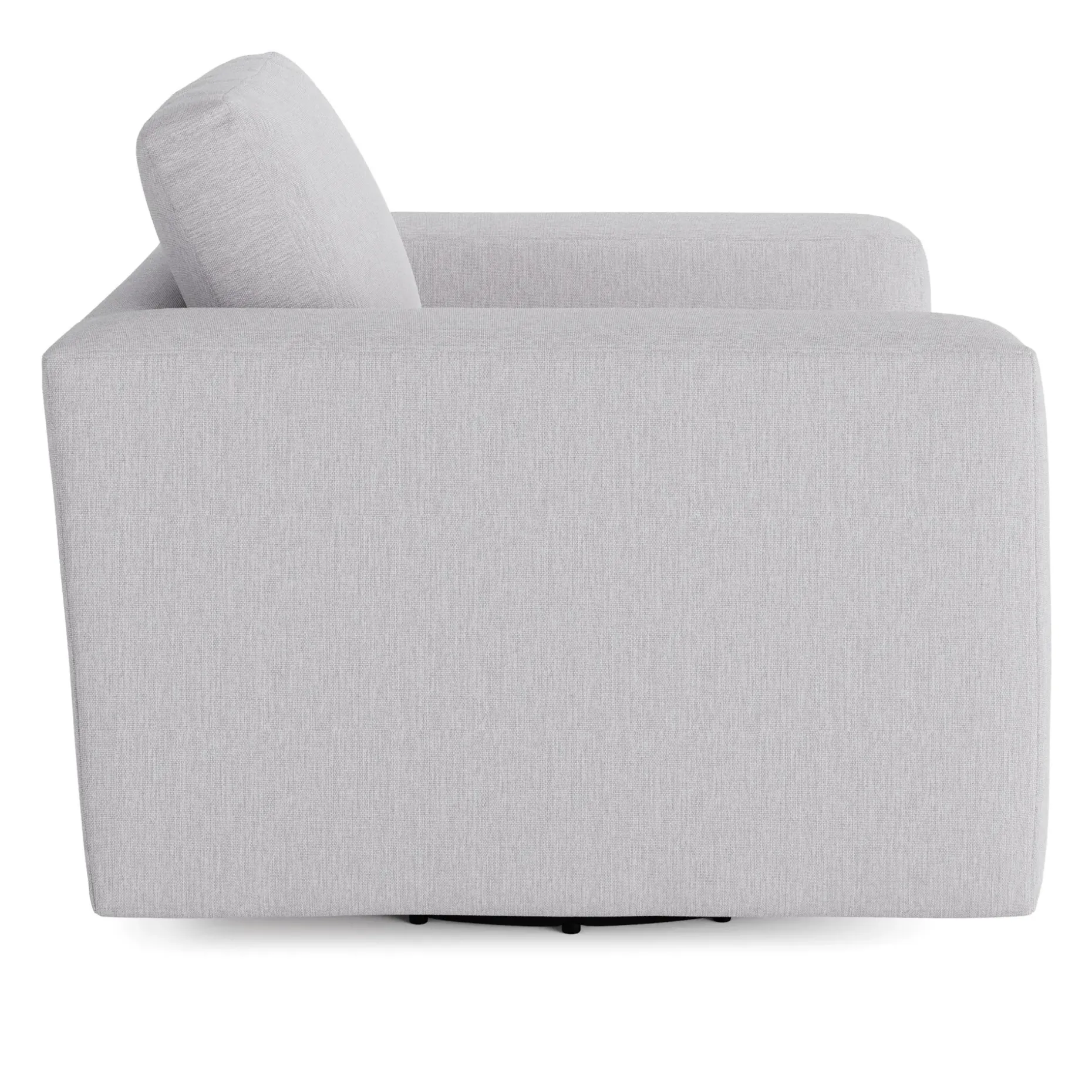 Riley 42" Grand Swivel Chair - Silver Ivory