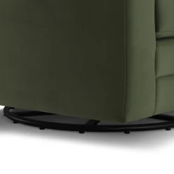 Riley 42" Grand Velvet Swivel Chair - Hale Fir Green