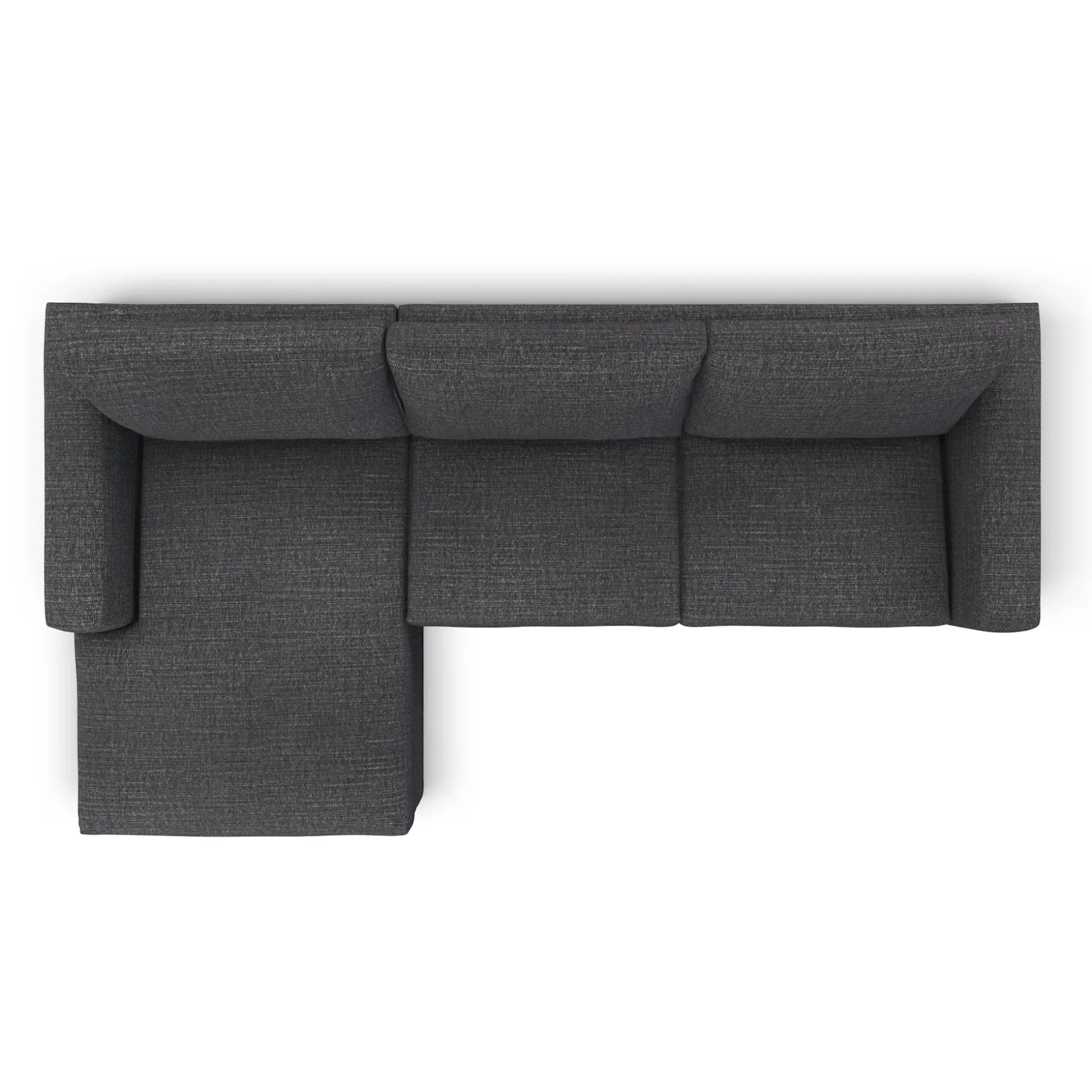 Riley 118.5" Left Sectional - Napa Charcoal