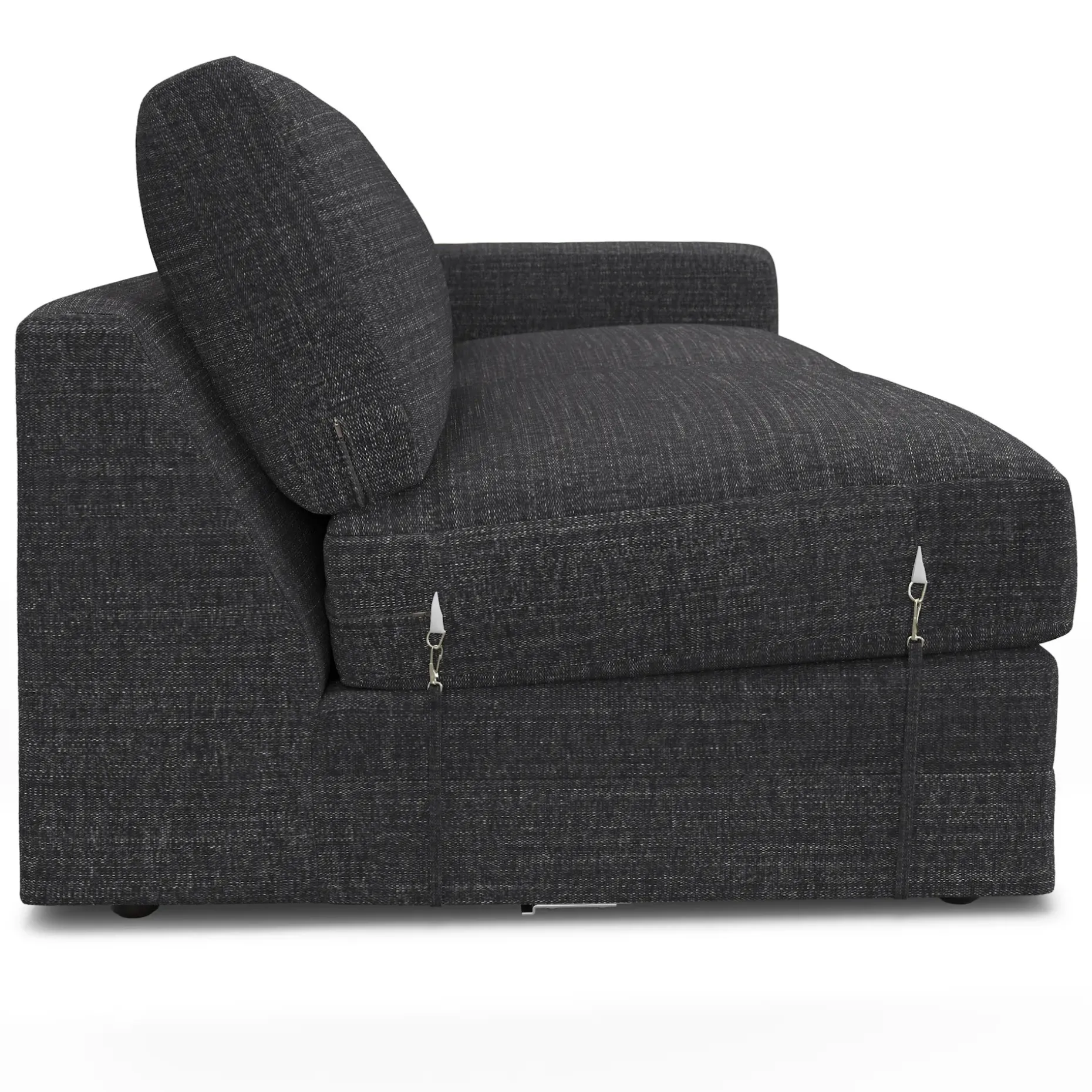 Riley 118.5" Left Sectional - Napa Charcoal