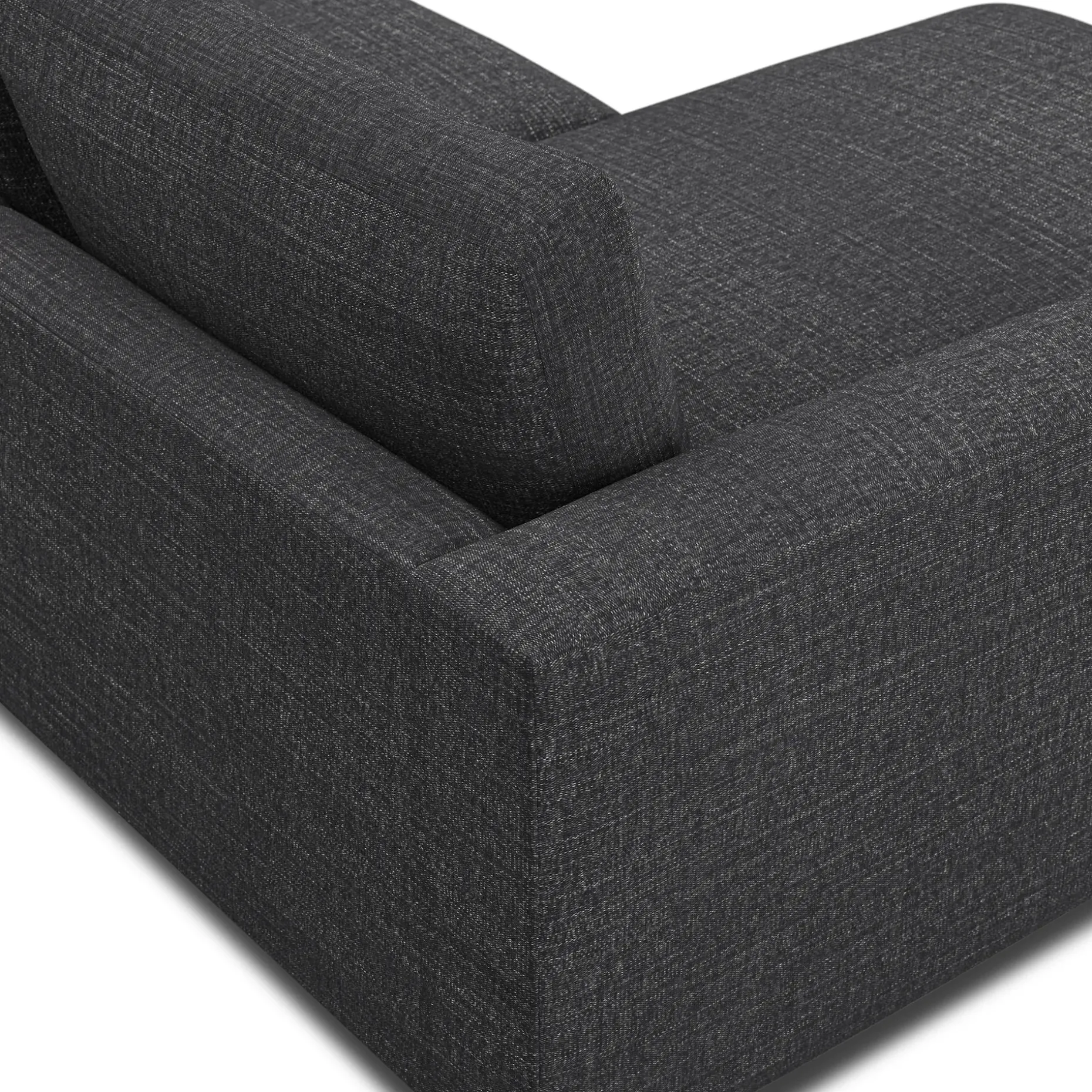 Riley 118.5" Left Sectional - Napa Charcoal
