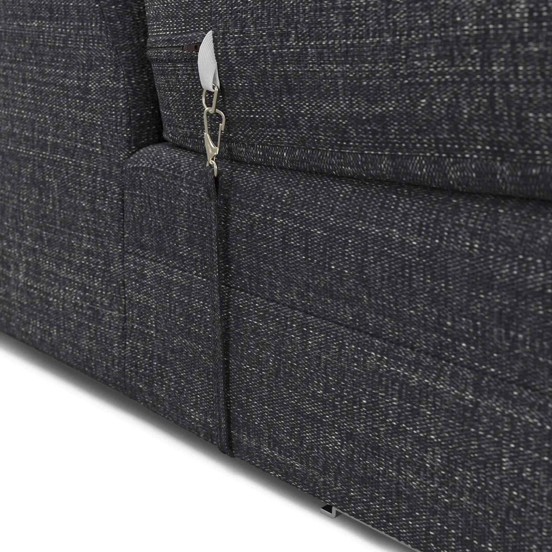 Riley 118.5" Left Sectional - Napa Charcoal