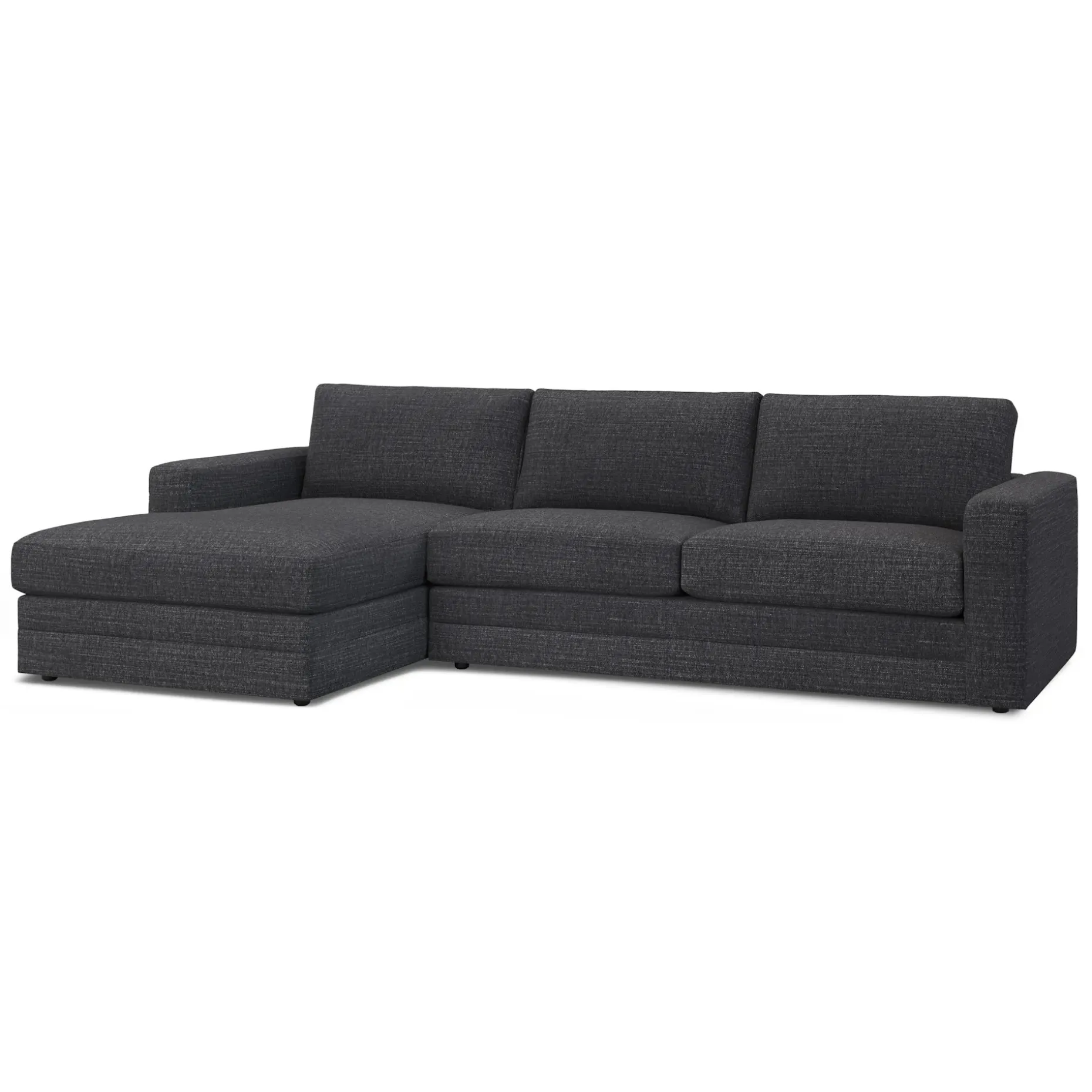 Riley 118.5" Left Sectional - Napa Charcoal