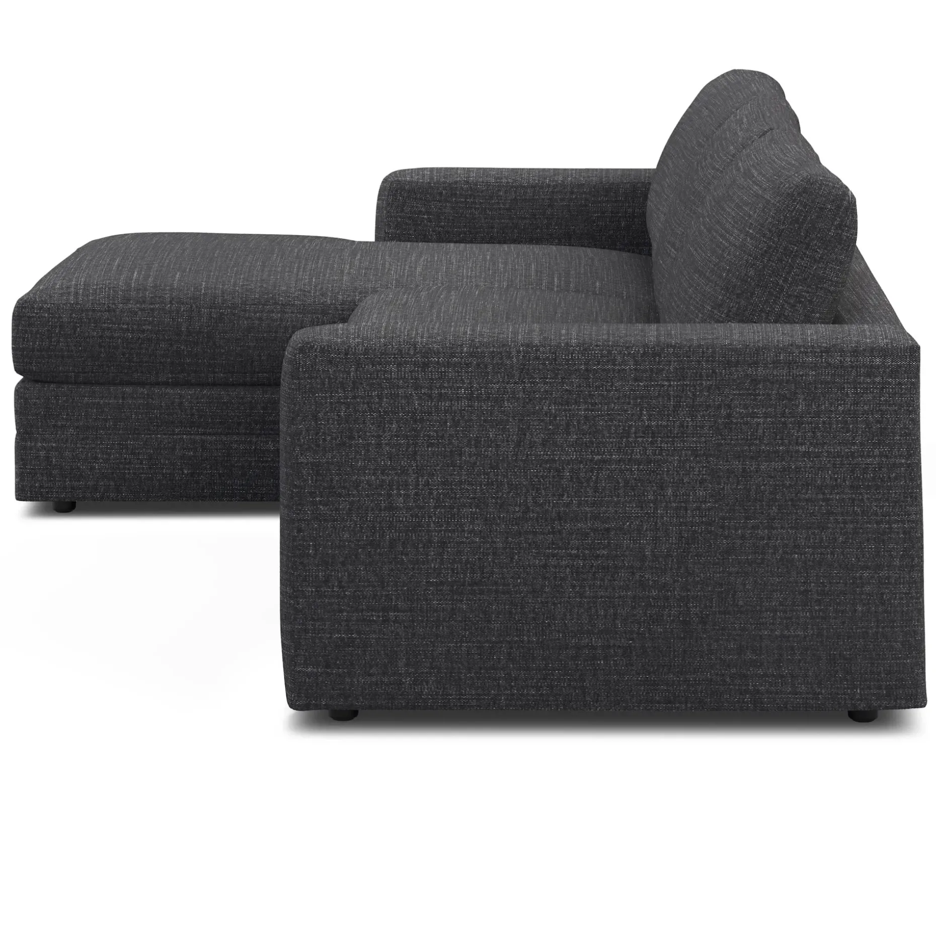 Riley 118.5" Left Sectional - Napa Charcoal