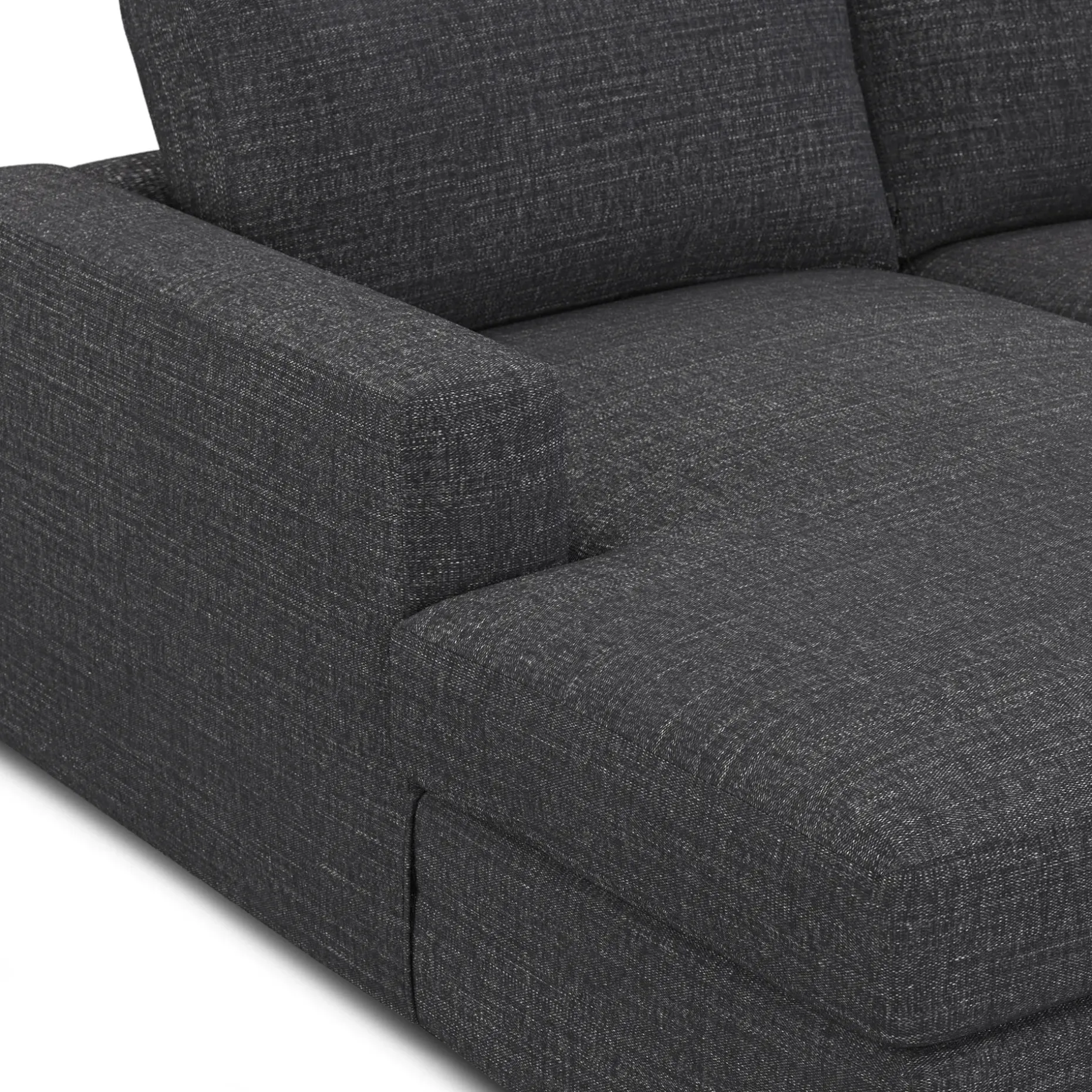 Riley 118.5" Left Sectional - Napa Charcoal