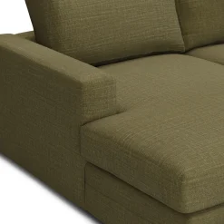 Riley 118.5" Left Sectional - Napa Moss
