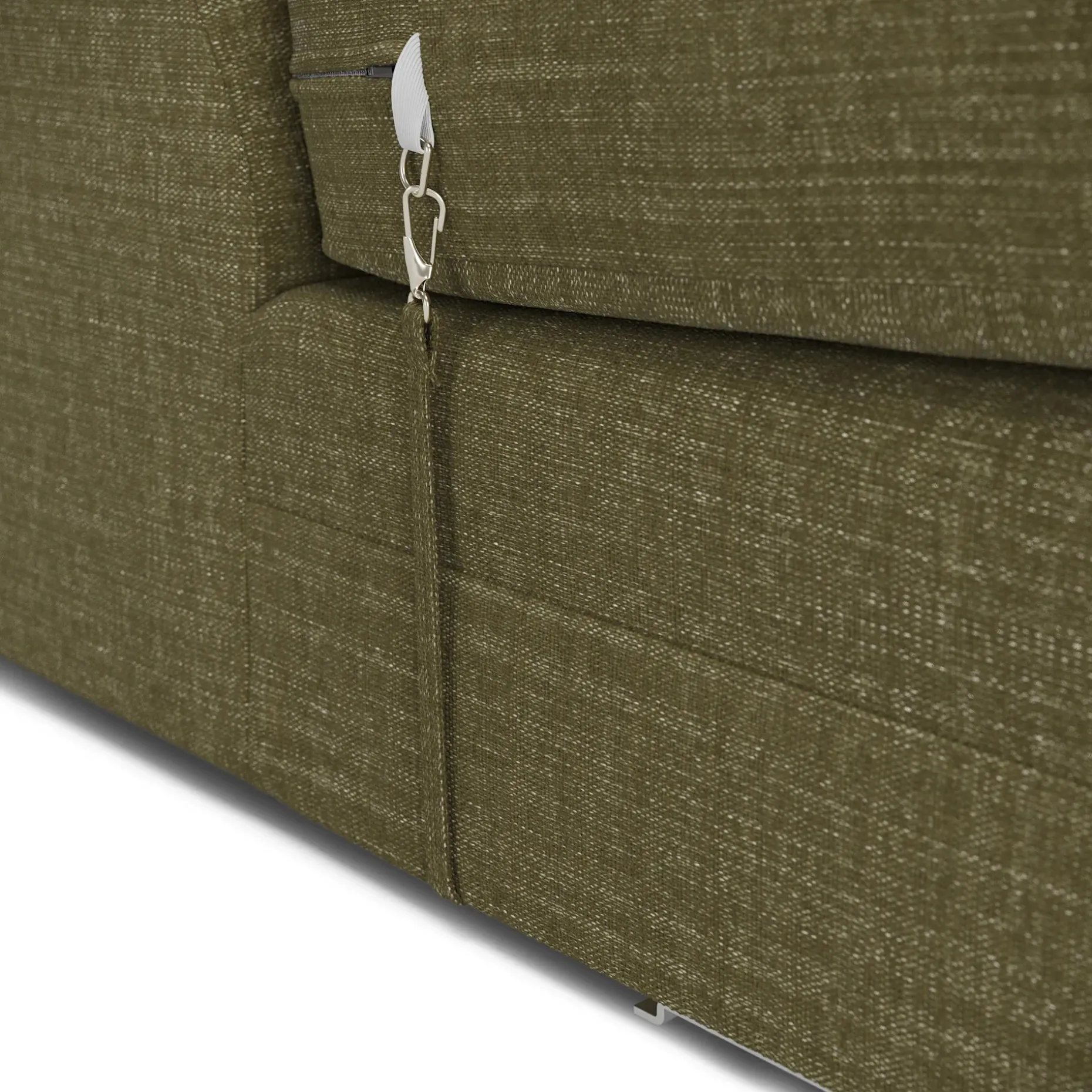 Riley 118.5" Left Sectional - Napa Moss