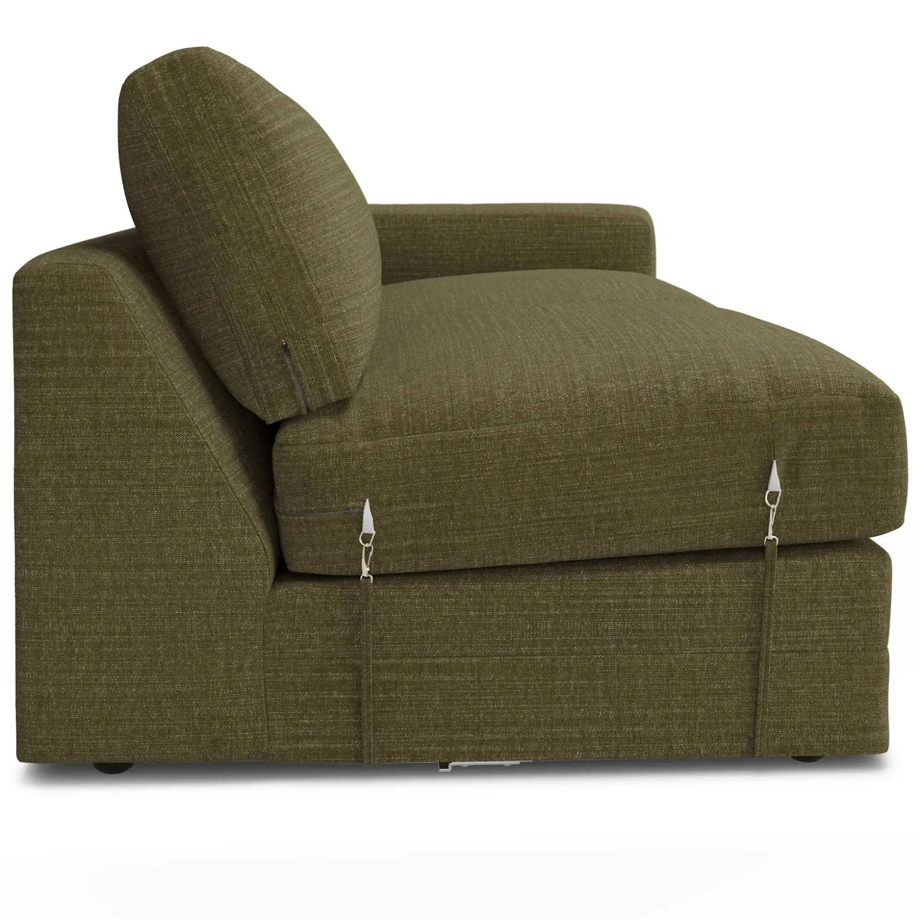 Riley 118.5" Left Sectional - Napa Moss