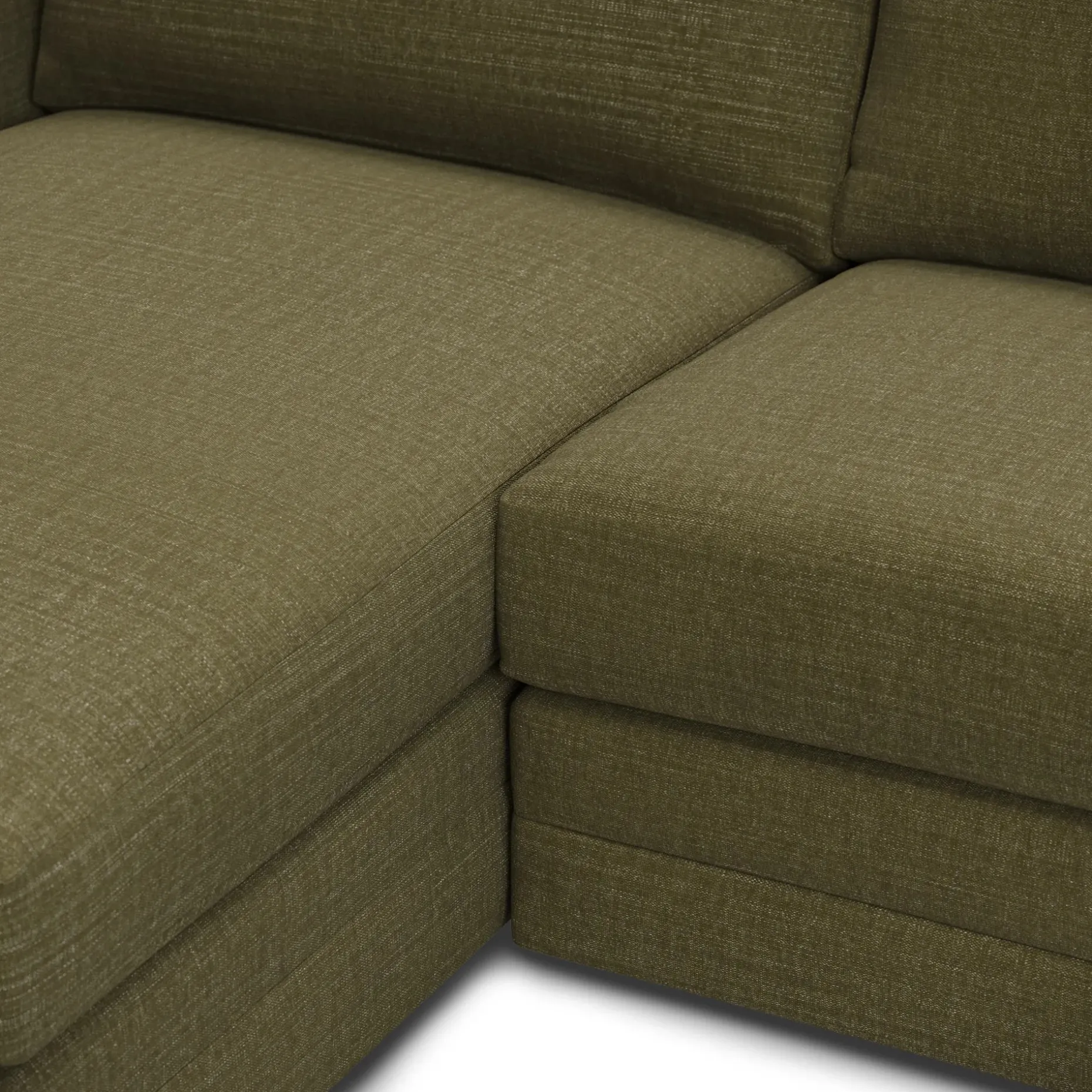 Riley 118.5" Left Sectional - Napa Moss