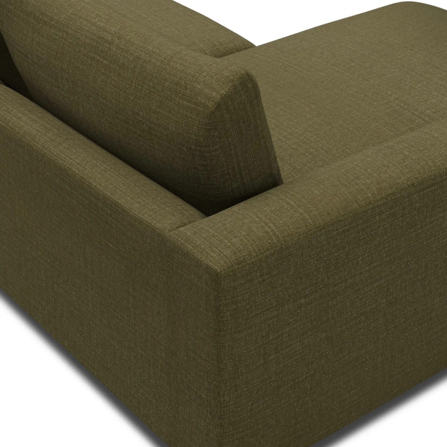 Riley 118.5" Left Sectional - Napa Moss