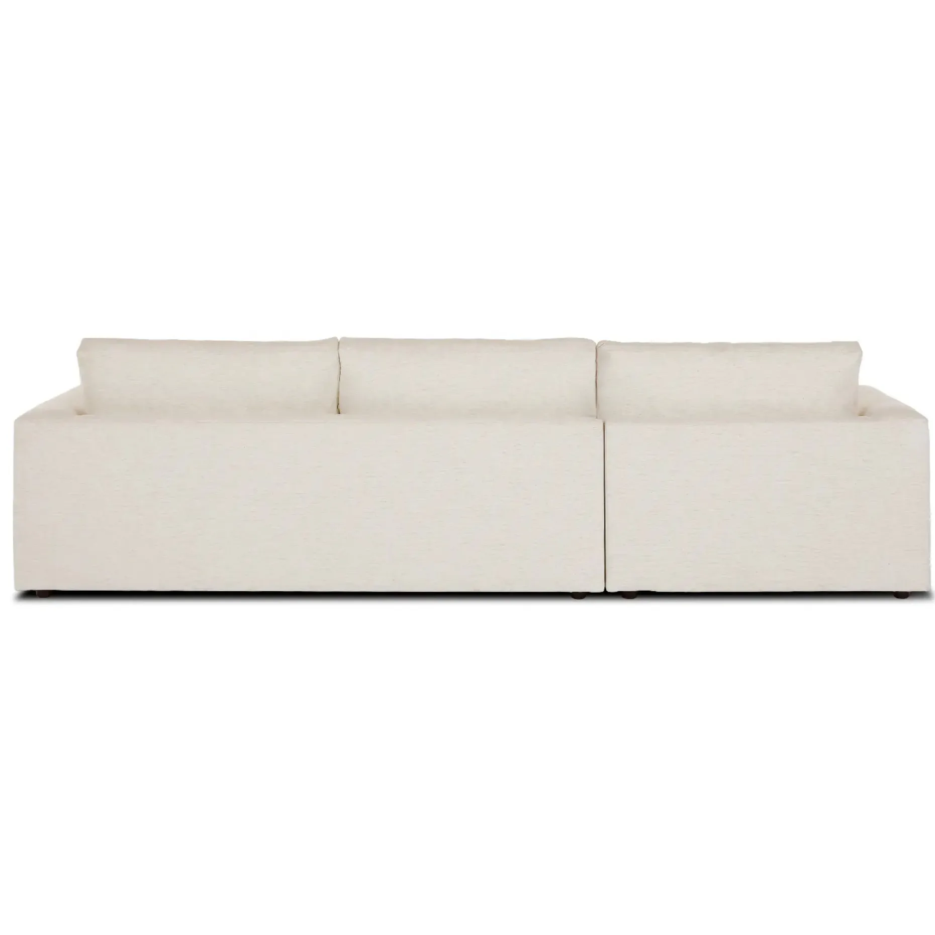 Riley 118.5" Left Sectional - Napa White