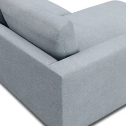 Riley 118.5" Left Sectional - Silver Light Blue