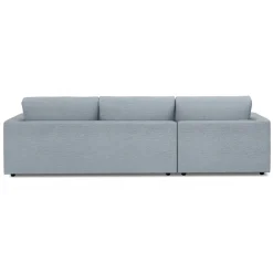 Riley 118.5" Left Sectional - Silver Light Blue